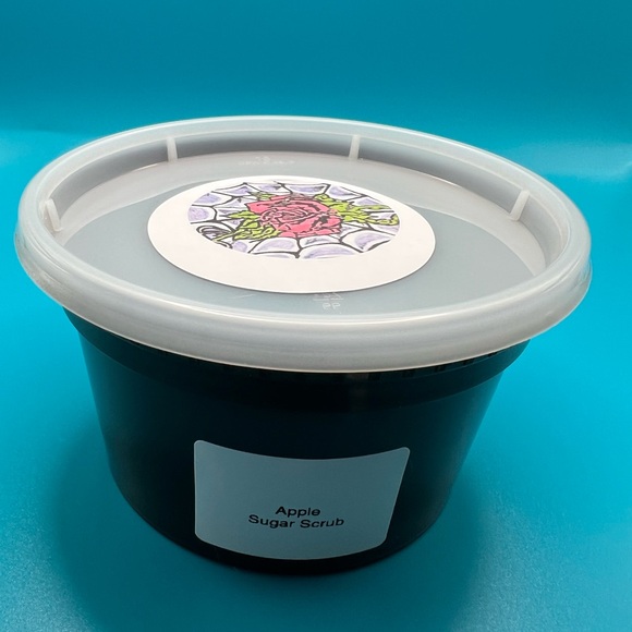 Apple Sugar Scrub 12 ounces Hand Crafted - Picture 4 of 9